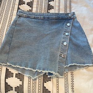 Denim skort